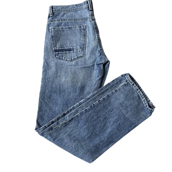 Calvin Klein Jeans Mens 34x34 Rocker Straight Leg Denim Moto Edgy Biker Timeless - Picture 2 of 15